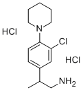 2-Methyl-2-(3-chloro-4-piperidinophenyl)-ethylamine dihydrochloride Struktur