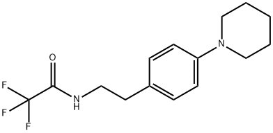 N-(4-Piperidinophenethyl)-2,2,2-trifluoroacetamide Struktur