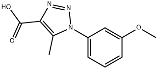 1-(3-methoxyphenyl)-5-methyl-1H-1,2,3-triazole-4-carboxylic acid Struktur