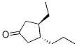 Cyclopentanone, 3-ethyl-4-propyl-, (3R,4R)- (9CI) Struktur