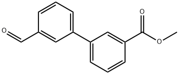 Methyl 3-(3-formylphenyl)benzoate Struktur