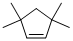 3,3,5,5-TETRAMETHYLCYCLOPENTENE Struktur