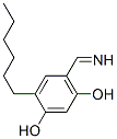 1,3-Benzenediol, 4-hexyl-6-(iminomethyl)- (9CI) Struktur