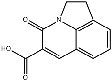 4-OXO-1,2-DIHYDRO-4H-PYRROLO[3,2,1-IJ]QUINOLINE-5-CARBOXYLICACID
 Struktur