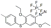 2,5-diethoxy-4-[(p-tolyl)thio]benzenediazonium hexafluorophosphate Struktur