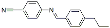 4-[(4-propylbenzylidene)amino]benzonitrile  Struktur