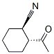 Cyclohexanecarbonitrile, 2-acetyl-, trans- (9CI) Struktur