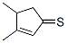 3,4-Dimethyl-2-cyclopentene-1-thione Struktur