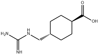 TRANS-4-GUANIDINOMETHYLCYCLOHEXANECARBOXYLIC ACID Struktur