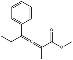 2-Methyl-4-phenyl-2,3-hexadienoic acid methyl ester Struktur