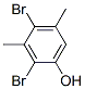 3,5-Dimethyl-2,4-dibromophenol Struktur