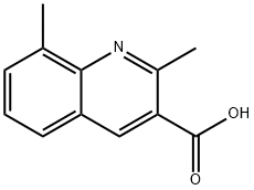 2,8-DIMETHYL-QUINOLINE-3-CARBOXYLIC ACID Struktur