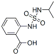 2-[[[(1-methylethyl)amino]sulphonyl]amino]benzoic acid Struktur