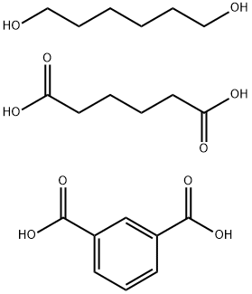 1,3-Benzenedicarboxylic acid, polymer with hexanedioic acid and 1,6-hexanediol Struktur