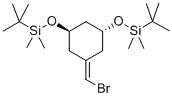 (1R,3R)-5-(溴亞甲基)-1,3-雙(叔丁基二甲硅氧基)環(huán)己烷 結構式