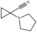 Cyclopropanecarbonitrile, 1-(1-pyrrolidinyl)- (9CI) Struktur