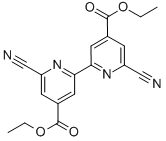 DIETHYL 6,6'-DICYANO-2,2'-BIPYRIDINE-4,4'-DICARBOXYLATE Struktur