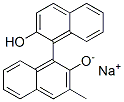 Sodium 1-(2-hydroxy-1-naphtyl)methylnaphthalene-2-olate Struktur