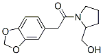 [1-(1,3-Benzodioxol-5-ylacetyl)-2-pyrrolidinyl]methanol Struktur