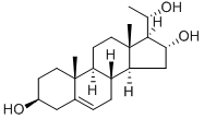 5-PREGNEN-3-BETA, 16-ALPHA, 20-ALPHA-TRIOL Struktur