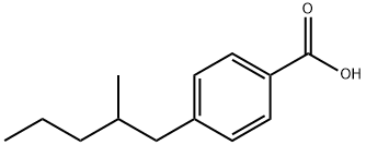 4-(2-Methylpentyl)benzoic acid Struktur