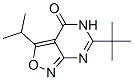 6-(1,1-Dimethylethyl)-3-isopropylisoxazolo[3,4-d]pyrimidin-4(5H)-one Struktur