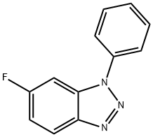 6-Fluoro-1-phenyl-1,2,3-benzotriazole Struktur