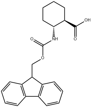 (1R,2R)-FMOC-2-AMINOCYCLOHEXANE CARBOXYLIC ACID Struktur