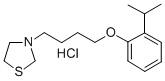 3-(4-(o-Isopropylphenoxy)butyl)thiazolidine hydrochloride Struktur