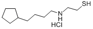 2-(4-cyclopentylbutylamino)ethanethiol hydrochloride Struktur