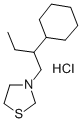 Thiazolidine, 3-(2-cyclohexylbutyl)-, hydrochloride Struktur