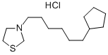 3-(6-cyclopentylhexyl)thiazolidine hydrochloride Struktur