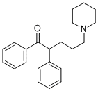 Benzoin, deoxy(alpha-(3-piperidinopropyl))- Struktur