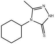 4-CYCLOHEXYL-5-METHYL-4H-1,2,4-TRIAZOLE-3-THIOL Struktur