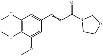 3-[1-Oxo-3-(3,4,5-trimethoxyphenyl)-2-propenyl]tetrahydrooxazole Struktur