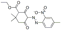 ethyl 6,6-dimethyl-3-[(4-methyl-2-nitrophenyl)azo]-2,4-dioxocyclohexanecarboxylate Struktur