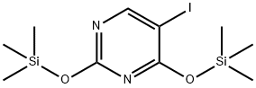 5-iodo-2,4-bis-O-trimethylsilyluracil Struktur