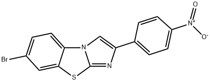 7-BROMO-2-(4-NITROPHENYL)IMIDAZO[2,1-B]BENZOTHIAZOLE Struktur