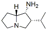 1H-Pyrrolizin-1-amine,hexahydro-2-(1-methylethyl)-,(1R,2R,7aR)-(9CI) Struktur