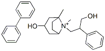 4-biphenylmethyl-(tropyl-alpha-tropinium) Struktur