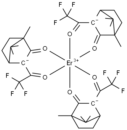 ERBIUM TRIS[3-(TRIFLUOROMETHYLHYDROXYMETHYLENE)-(+)-CAMPHORATE] Struktur