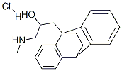 alpha-[(methylamino)methyl]-9,10-ethanoanthracene-9(10H)-ethanol hydrochloride Struktur