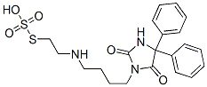 Thiosulfuric acid hydrogen S-[2-[[4-(4,4-diphenyl-2,5-dioxo-1-imidazolidinyl)butyl]amino]ethyl] ester Struktur