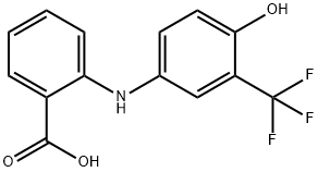 Benzoic  acid,  2-[[4-hydroxy-3-(trifluoromethyl)phenyl]amino]- Struktur