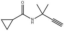 Cyclopropanecarboxamide, N-(1,1-dimethyl-2-propynyl)- (9CI) Struktur