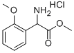 AMINO-(2-METHOXY-PHENYL)-ACETIC ACID METHYL ESTER HYDROCHLORIDE Struktur