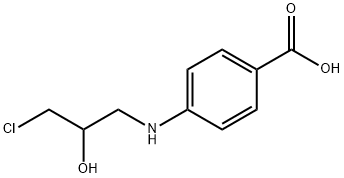 4-(3-CHLORO-2-HYDROXY-PROPYLAMINO)-BENZOIC ACID Struktur