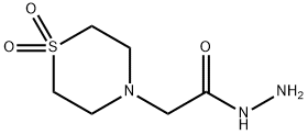 2-(1,1-Dioxo-1lambda6,4-thiazinan-4-yl)acetohydrazide Struktur