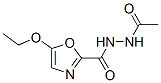 2-Oxazolecarboxylicacid,5-ethoxy-,2-acetylhydrazide(9CI) Struktur