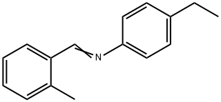 Benzenamine, 4-ethyl-N-[(2-methylphenyl)methylene]- (9CI) Struktur